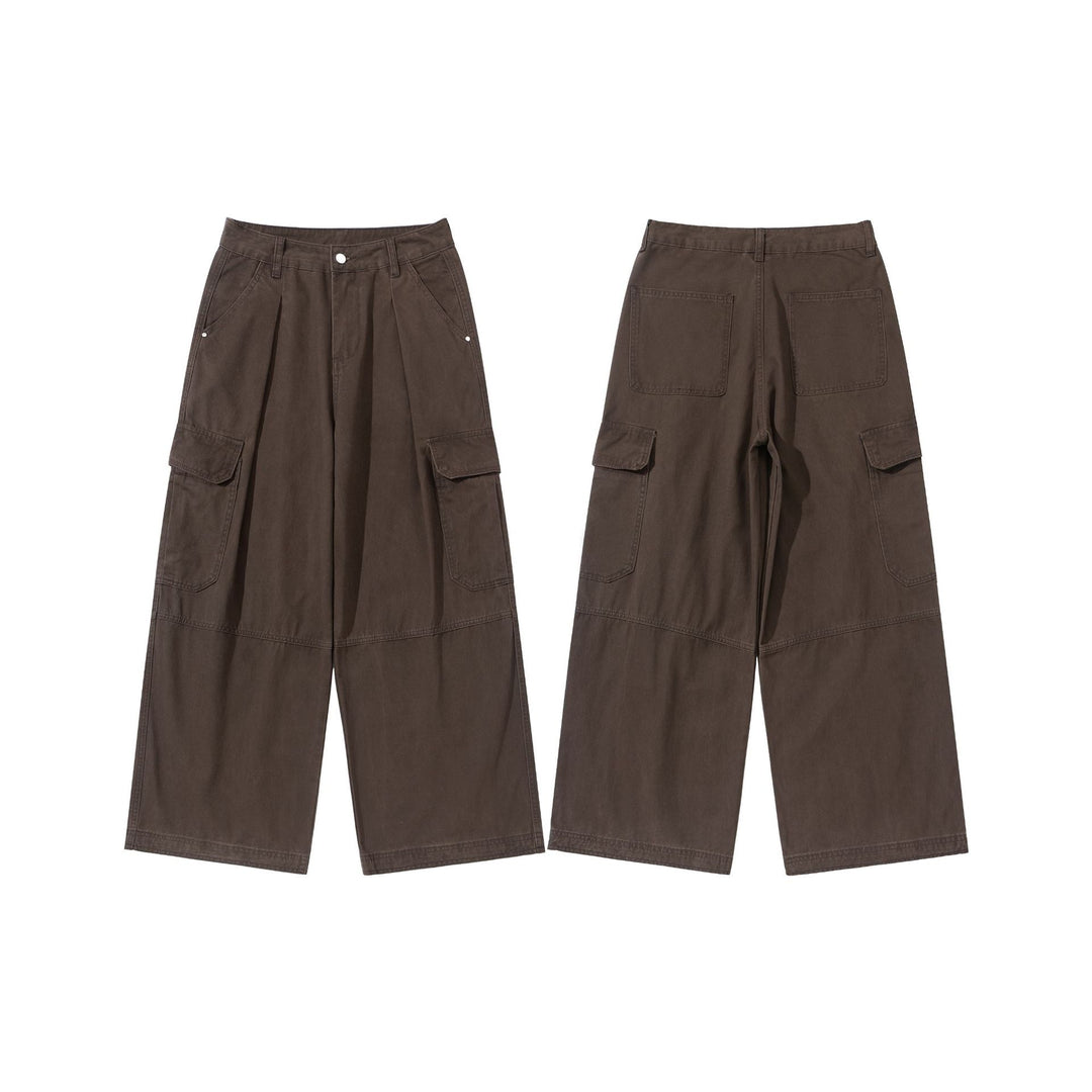 Damen Hochgeschnittene Cargo‑Culotte im Workwear‑Look mit Kellerfalten und Klappentaschen Drune