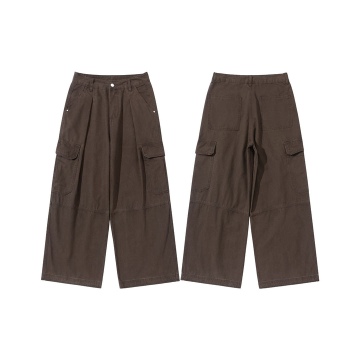 Damen Hochgeschnittene Cargo‑Culotte im Workwear‑Look mit Kellerfalten und Klappentaschen Drune