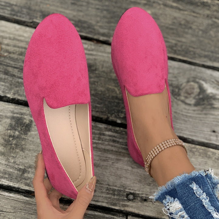 Damen bequeme Slipper im eleganten Design mit weicher Oberflächenstruktur Drune