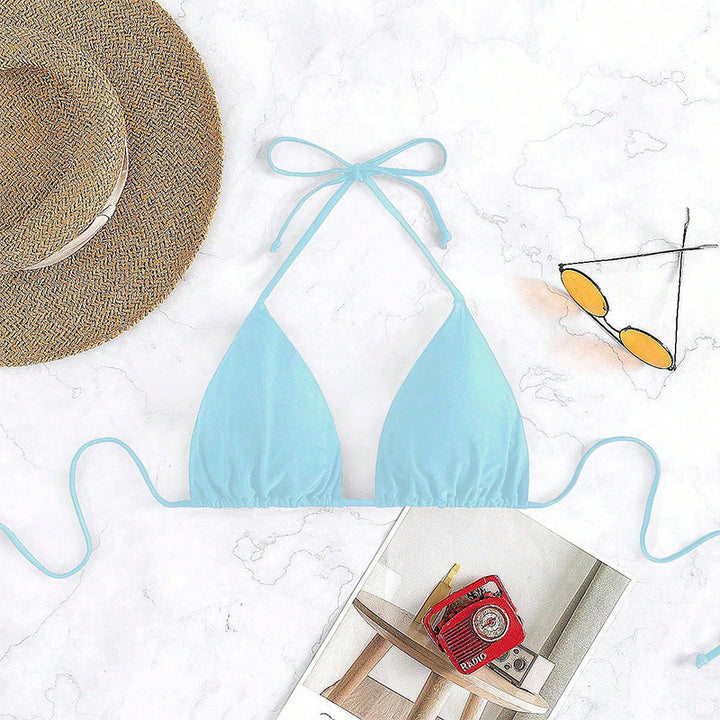 Damen Triangel-Bikinioberteil mit verstellbaren Bindebändern Drune