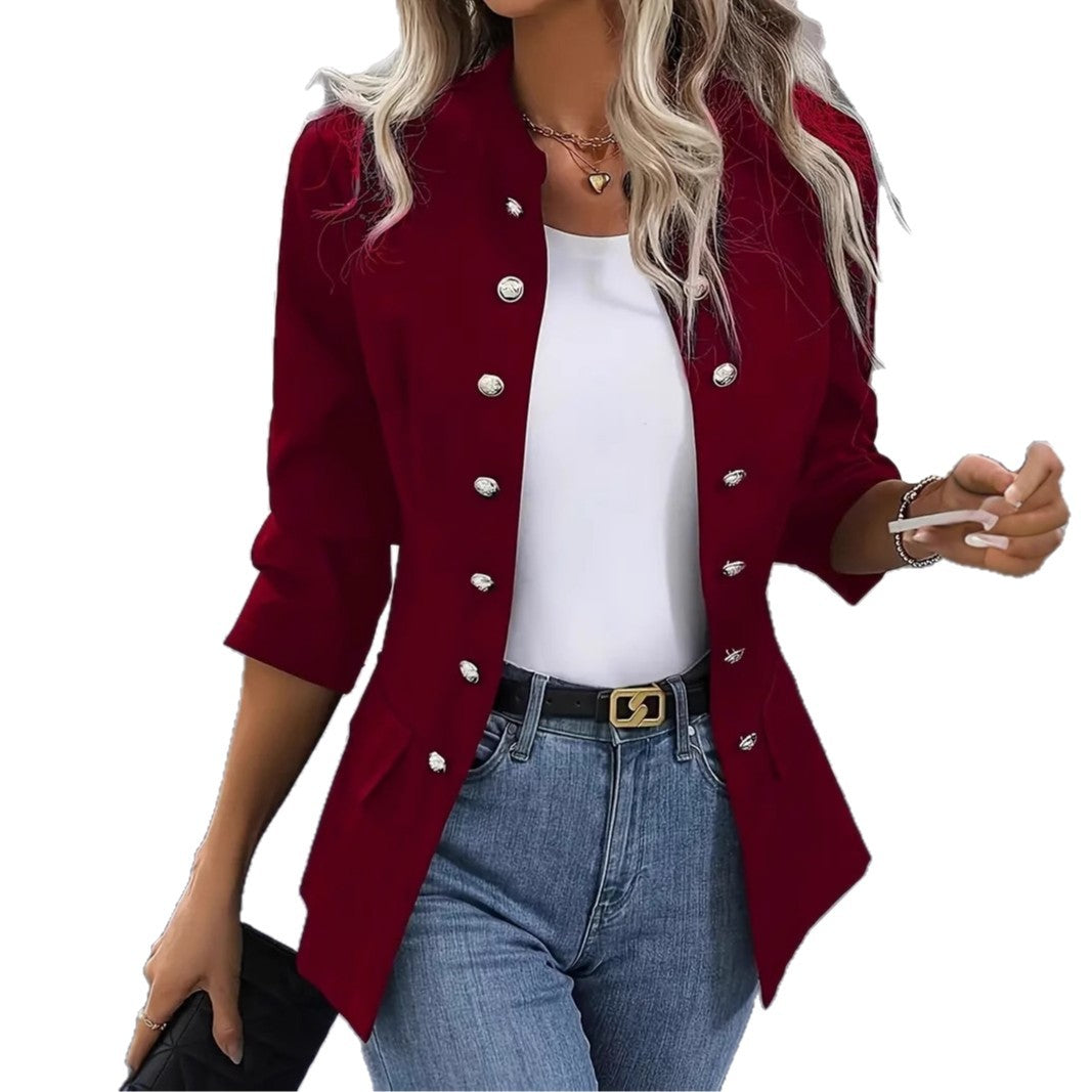 Damen elegante Blazerjacke Drune