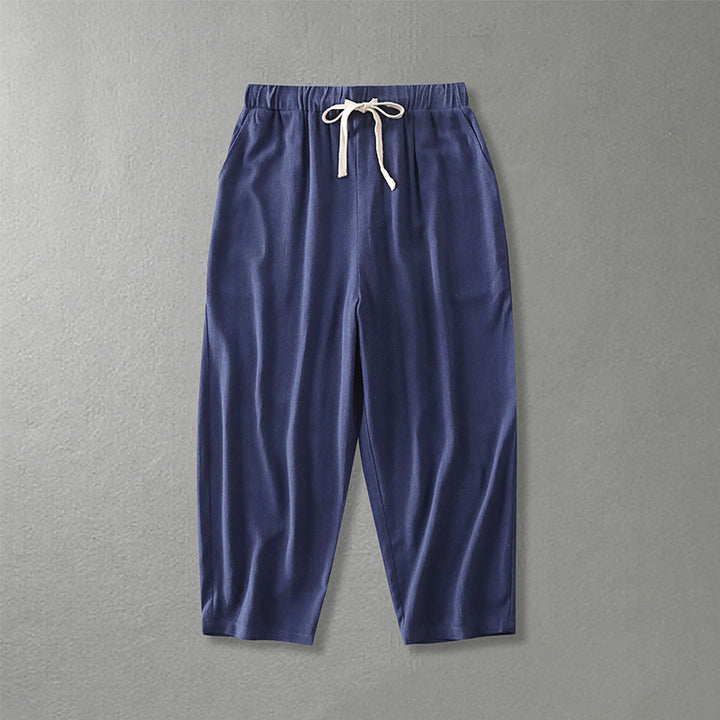 Damen Locker geschnittene Freizeit-Hose mit elastischem Bund und Tunnelzug Drune