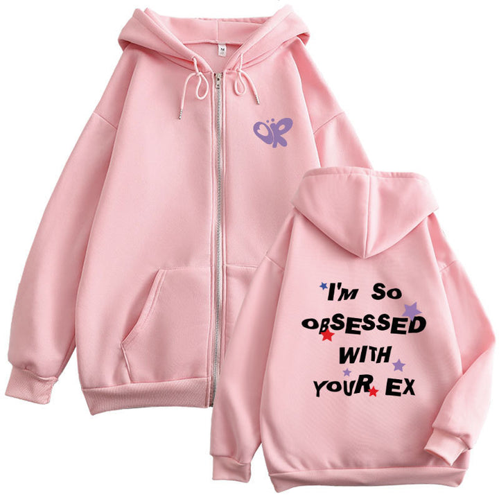 Damen Kapuzenjacke mit verspieltem Aufdruck und bequemer Passform Drune