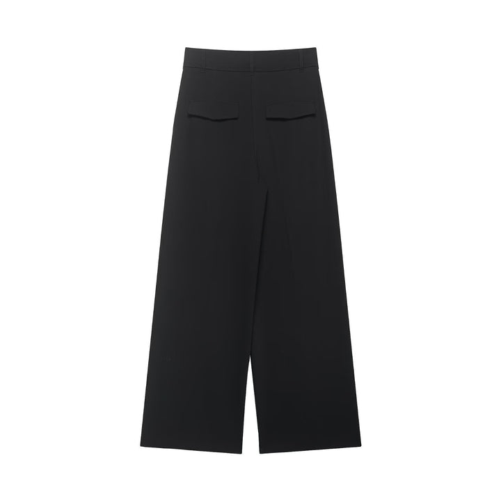 Damen Weite High‑Waist‑Palazzohose aus fließendem Jersey Drune