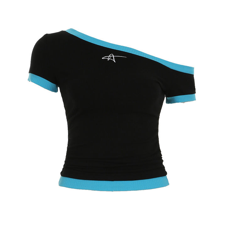 Damen figurbetontes Kurzarmshirt Drune