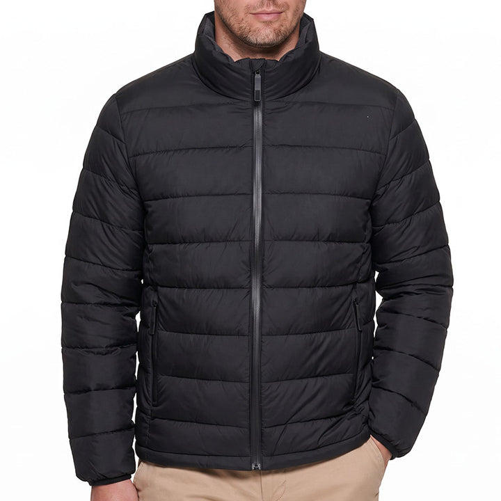 Herren Winddichte Leichtsteppjacke mit thermischer Füllung, Stehkragen & verdeckten Reißverschlüssen Drune