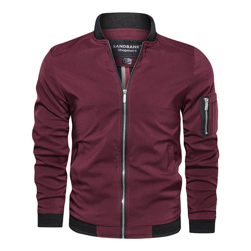 Herren Modische Bomberjacke mit funktionalen Taschen Drune