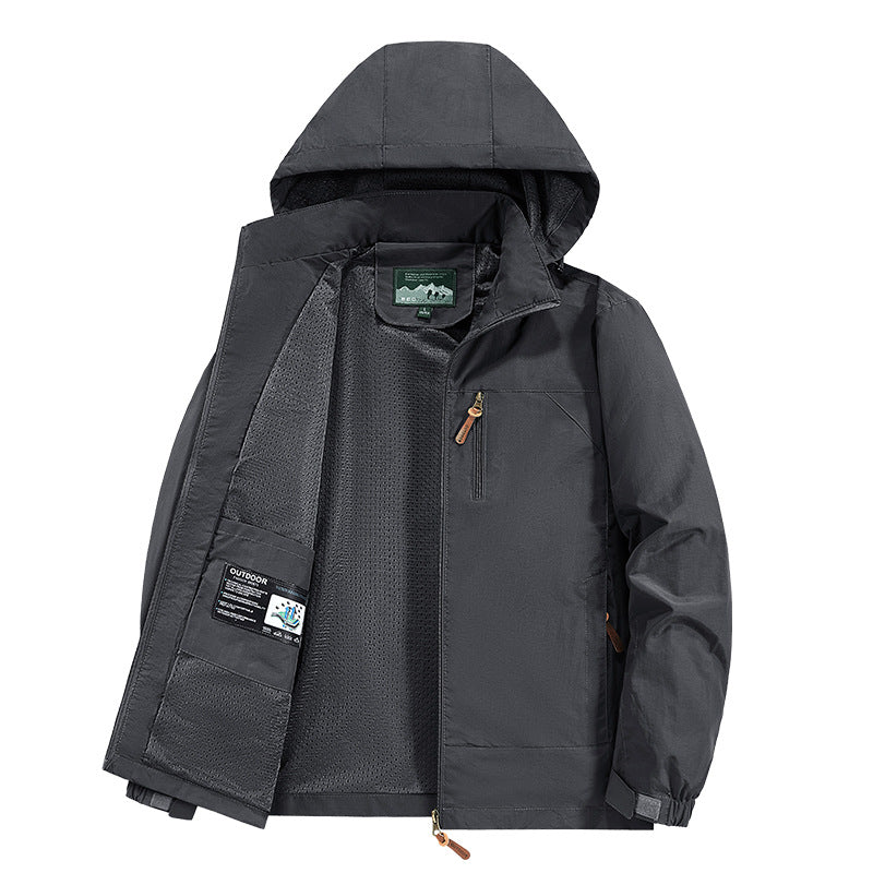 Herren Atmungsaktive und wasserabweisende Outdoorjacke Drune