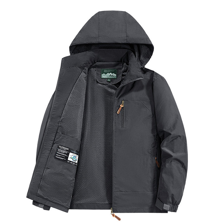 Herren Atmungsaktive und wasserabweisende Outdoorjacke Drune