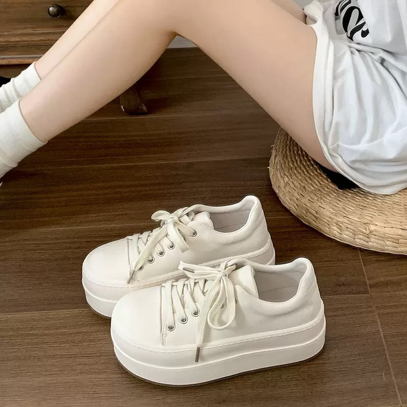 Damen Plateau-Sneaker mit modischem Design und bequemer Dämpfung Drune