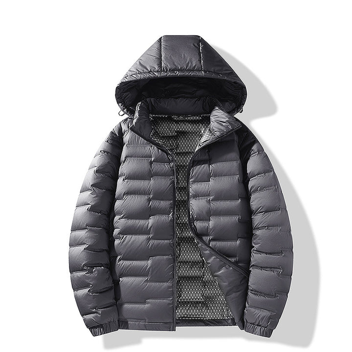 Herren Ultraleichte Steppjacke mit Kapuze und Thermofutter Drune
