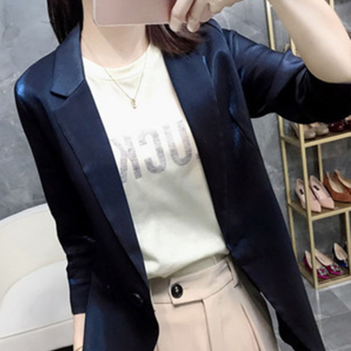 Damen Eleganter Blazer mit schmalem Schnitt Drune