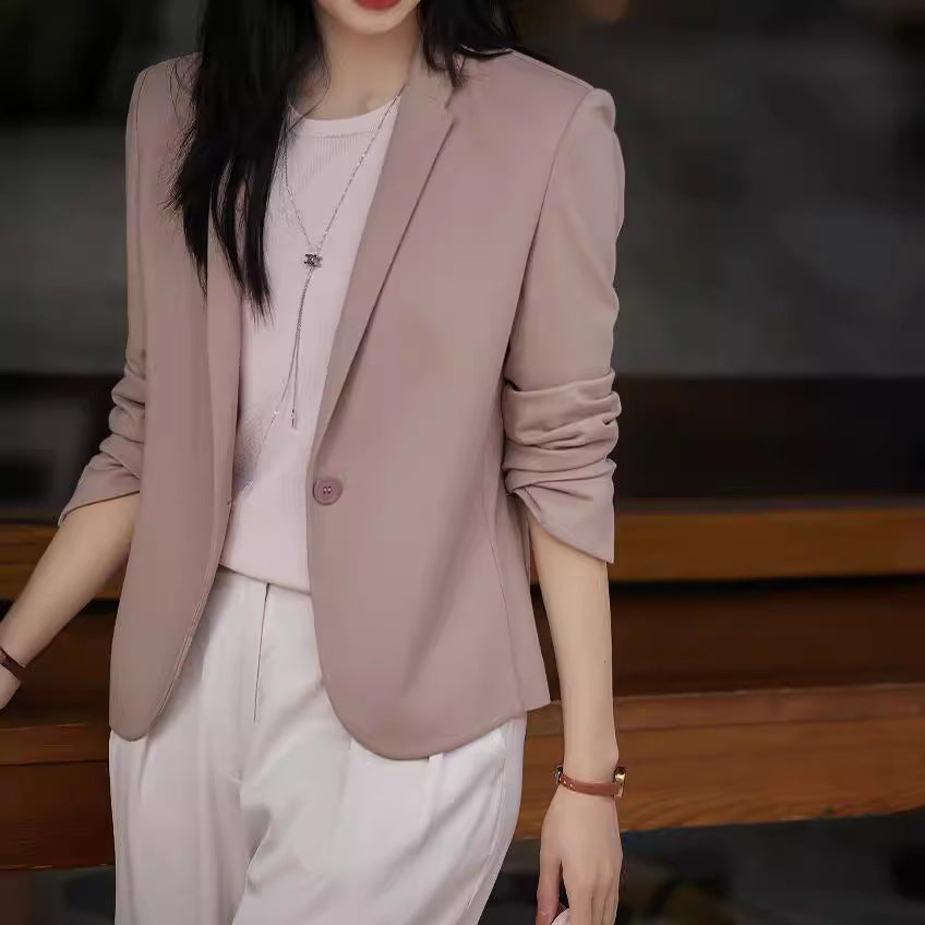 Damen Eleganter Blazer mit feinem Stoff Drune