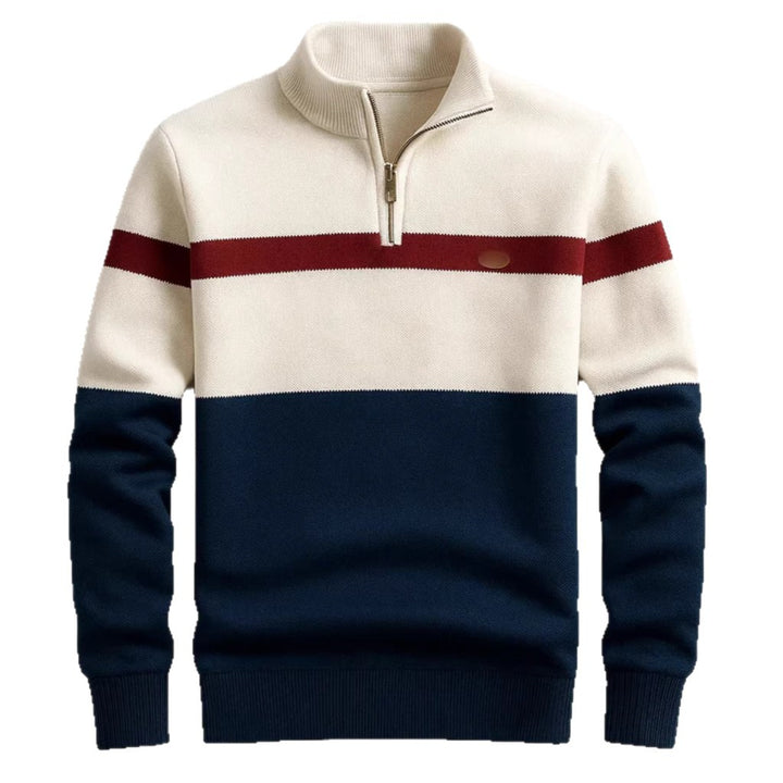 Herren Modischer Halbzip-Pullover