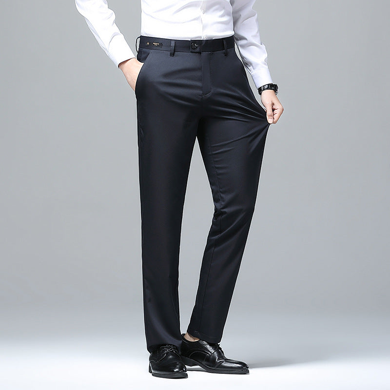 Herren Elegante Business-Chino mit Stretchkomfort und schlankem Bügelsaum Drune