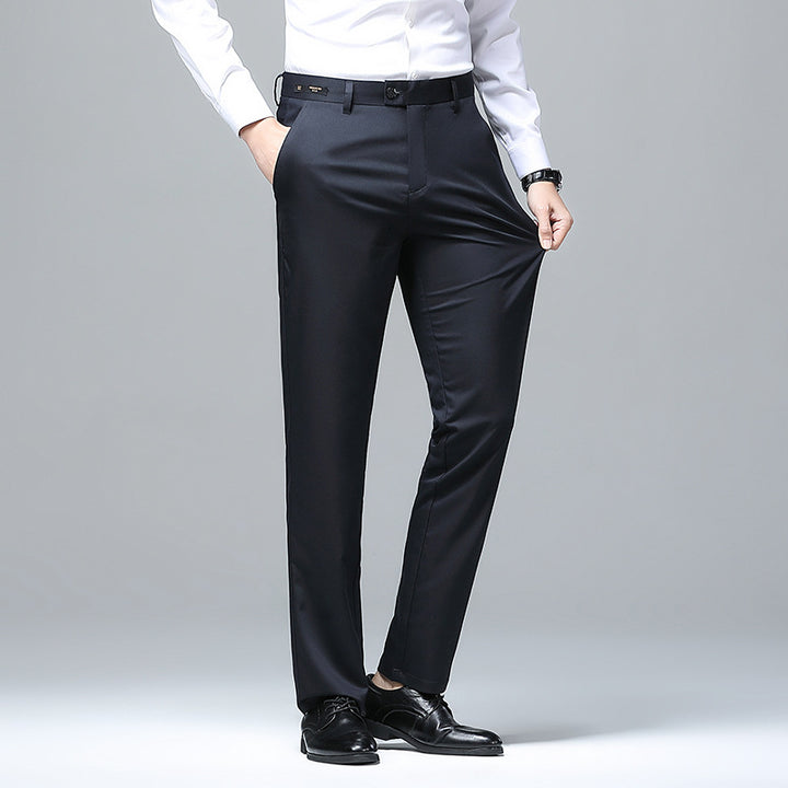 Herren Elegante Business-Chino mit Stretchkomfort und schlankem Bügelsaum Drune