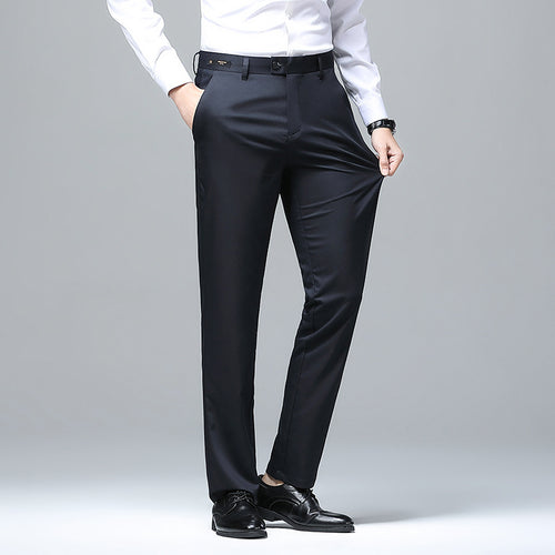 Herren Elegante Business-Chino mit Stretchkomfort und schlankem Bügelsaum Drune