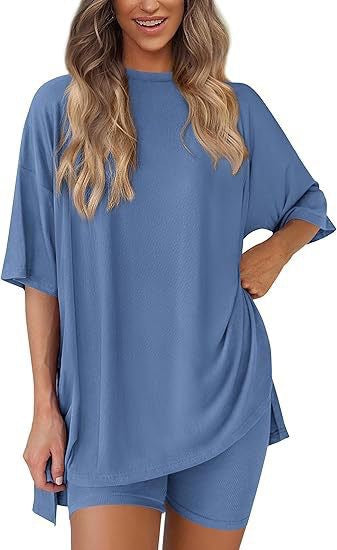 Damen lässiges Oversized T-Shirt Drune