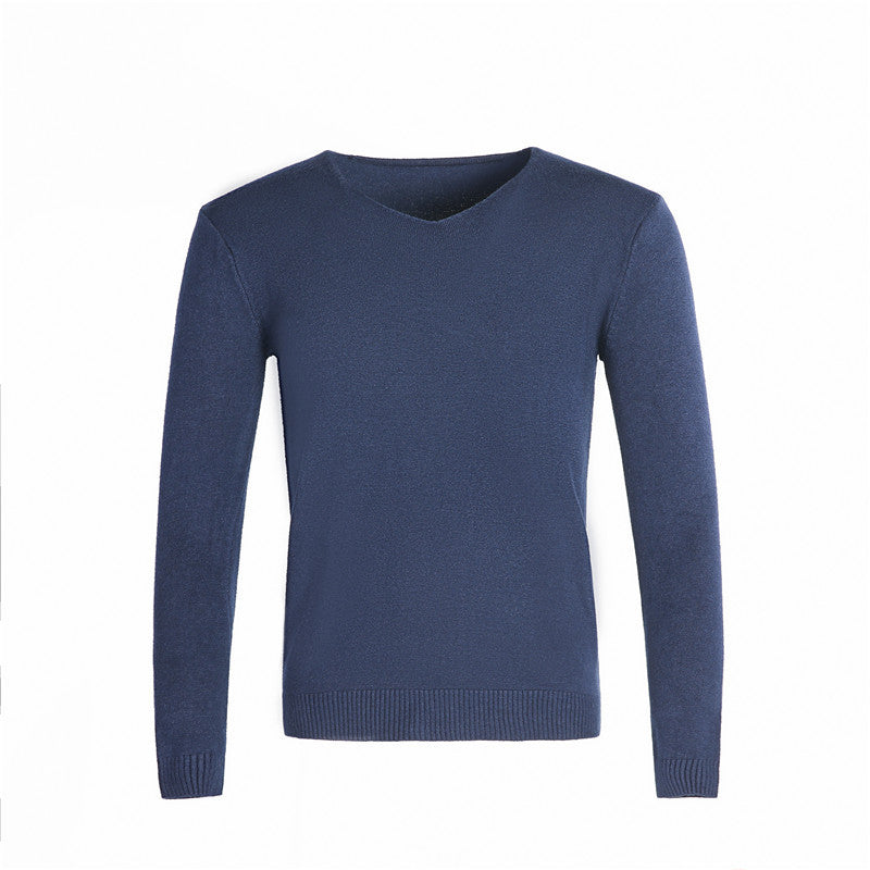 Herren klassischer V-Ausschnitt Pullover Drune