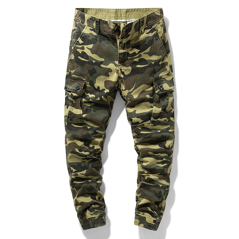Herren Camo-Utility-Joggerhose mit verstärkten Kniepaneelen und elastischem Knöchelabschluss Drune