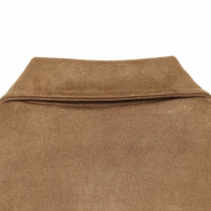 Damen Boxy‑Jacke in Veloursoptik mit aufgesetzten Taschen Drune