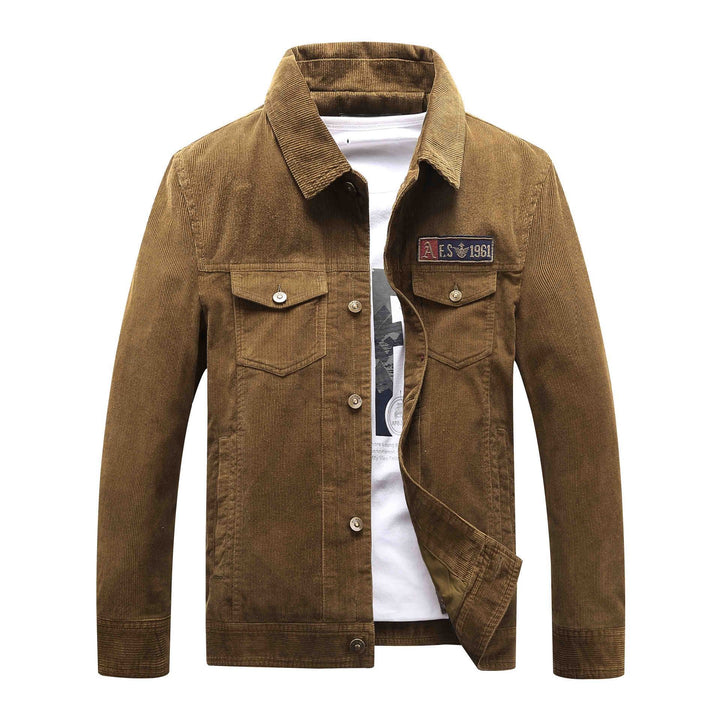 Herren Trucker-Cordjacke mit Teddyfutter und aufgesetzten Brusttaschen Drune
