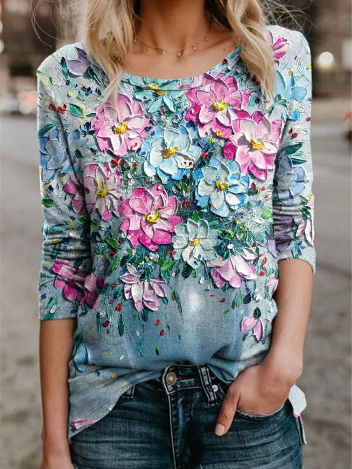 Damen Colorblock-Sweatshirt mit diagonaler Panel-Optik und Streifenbesatz Drune