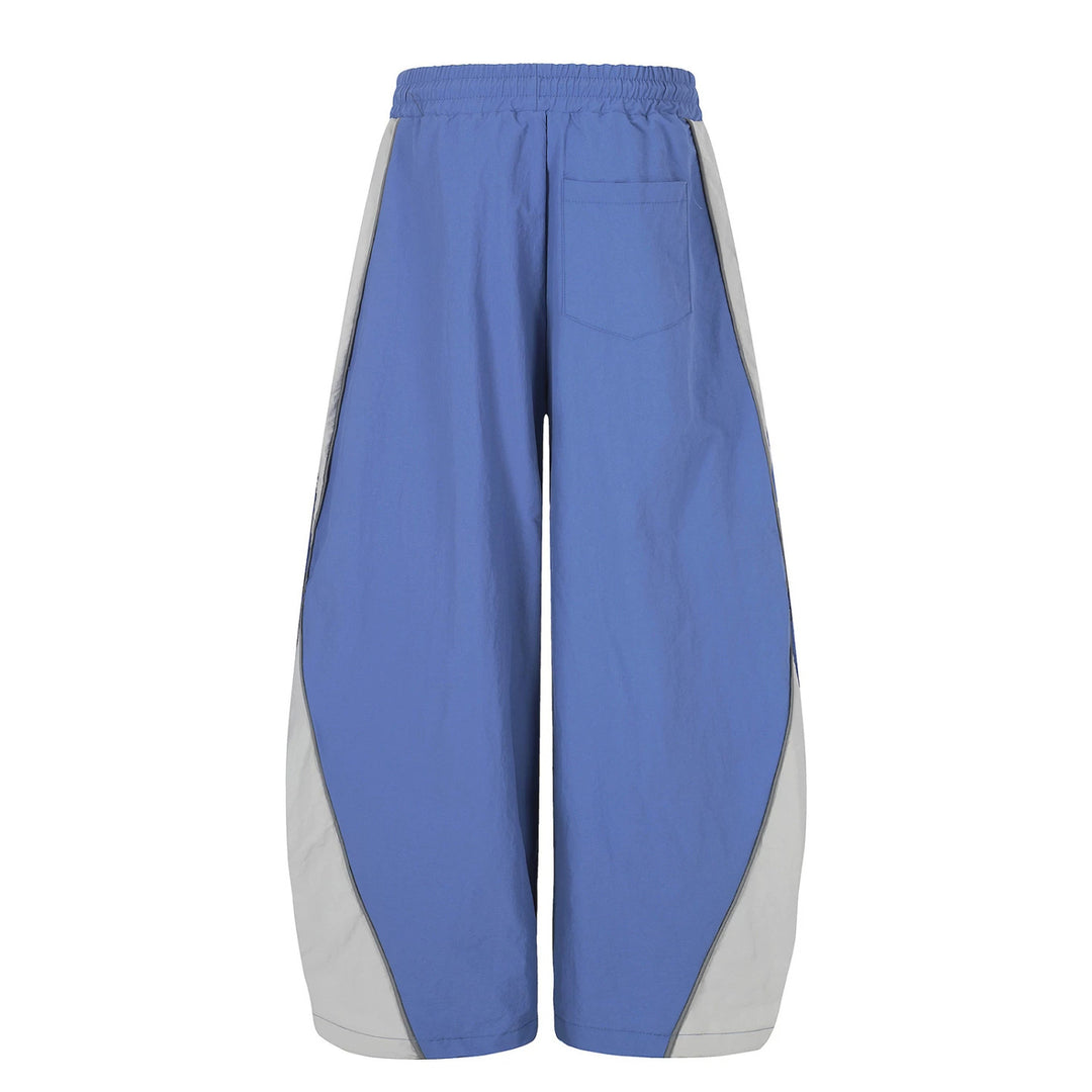 Damen Weite Knielange Loungebermudas mit Elastikbund, Tunnelzug und Nummern-Print Drune
