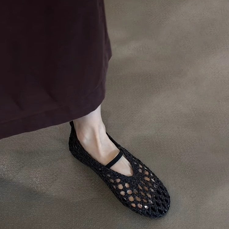 Damen Stilvolle Gewebte Slipper Drune