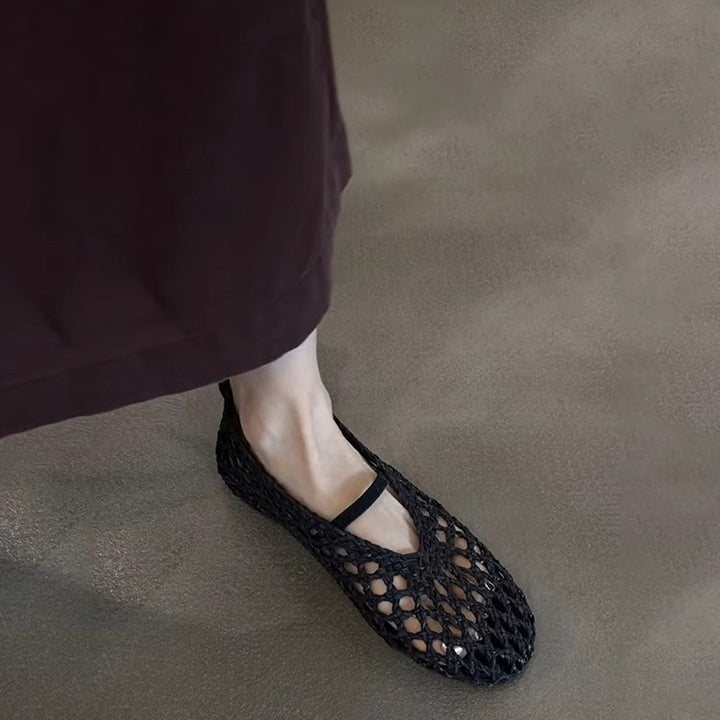 Damen Stilvolle Gewebte Slipper Drune