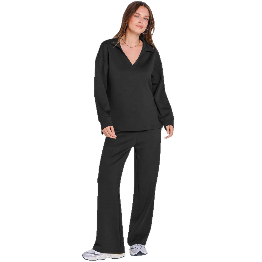 Damen Elegante Sportliche Freizeitgarnitur mit weitem Schnitt Drune