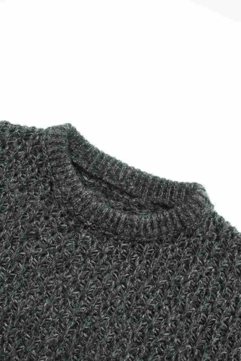 Damen luftiger Strickpullover mit offener Struktur Drune