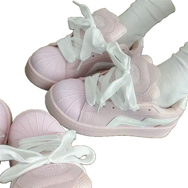 Damen Sportliche Sneaker mit dekorativen Rüschen und farbenfrohem Design Drune