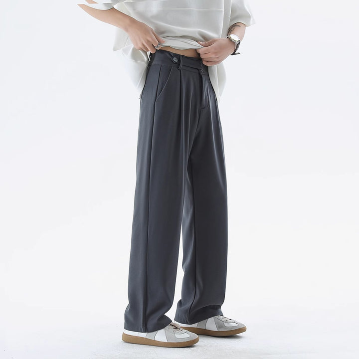 Herren Elegante und lässige High-Waist Hose Drune