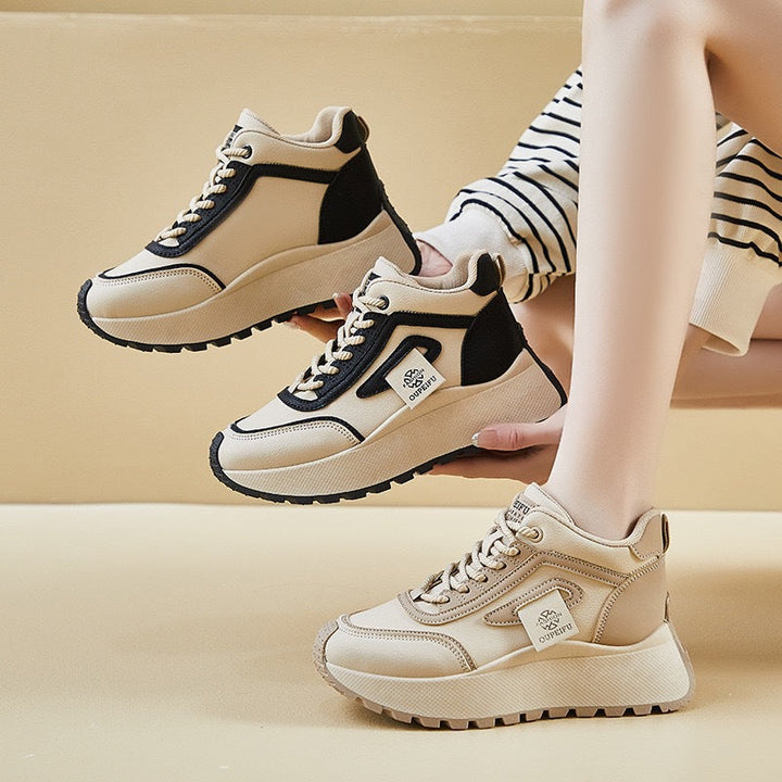Damen Sportliche High-Top Sneakers mit kuscheligem Futter und rutschfester Sohle Drune