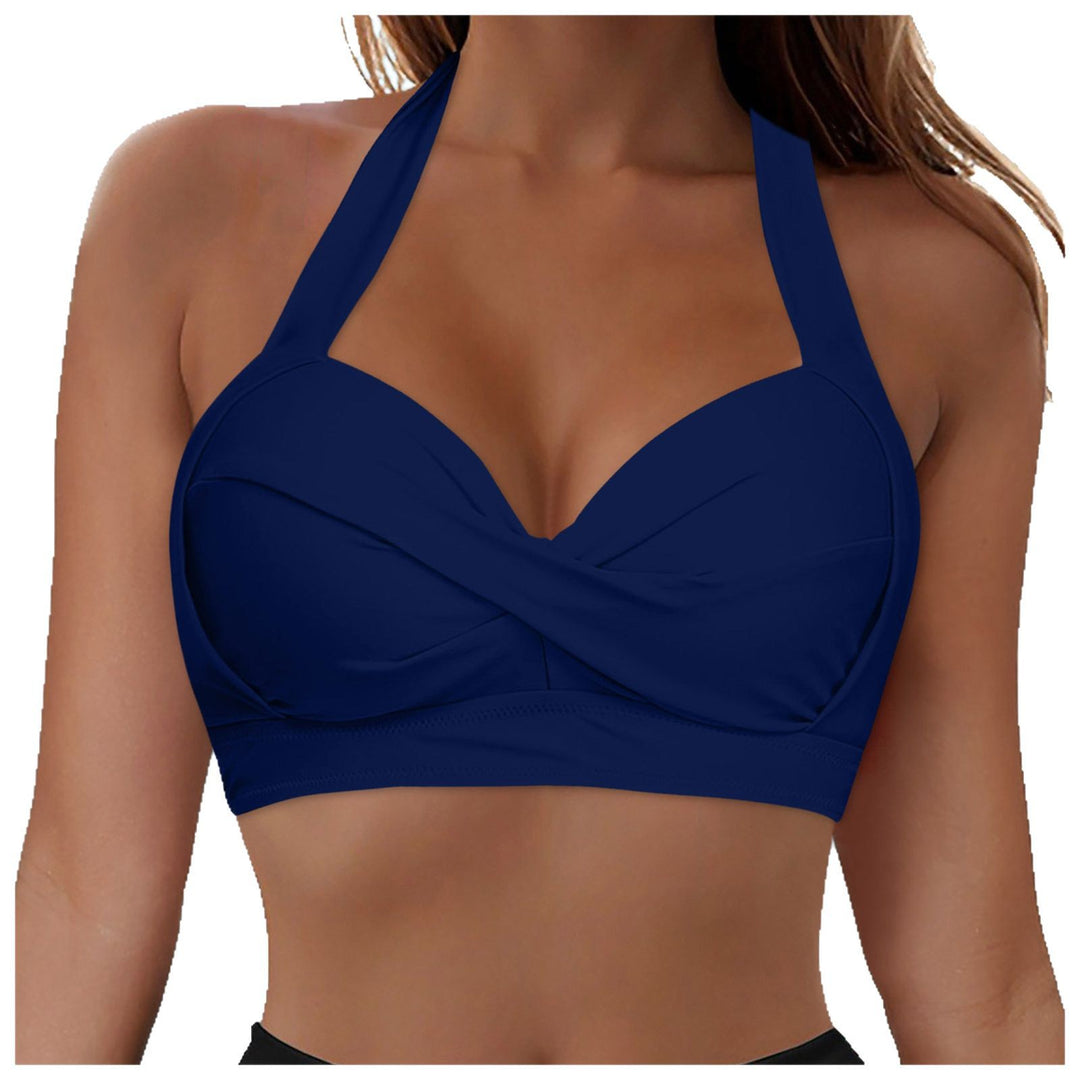 Damen Modisches Bikinioberteil mit Wickeldesign Drune
