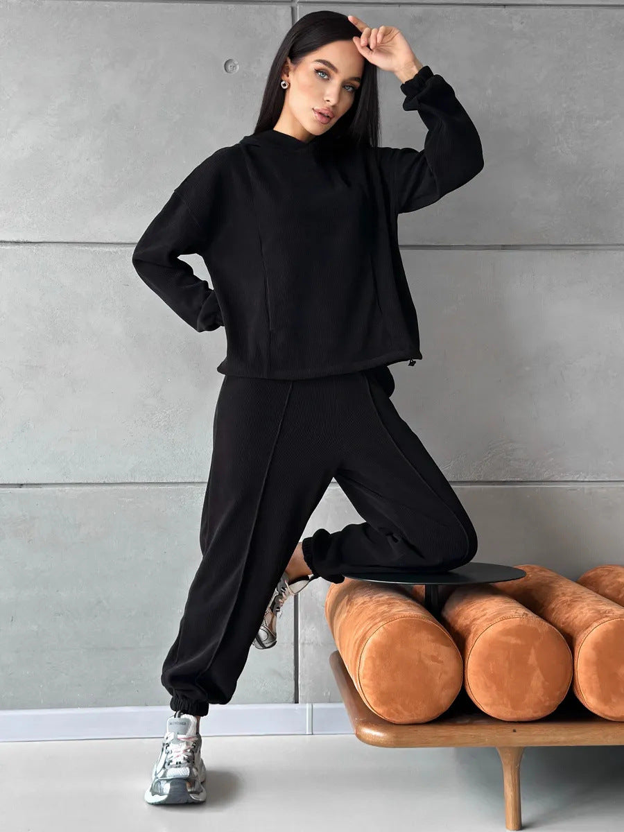Damen Cozy Sweatset Drune