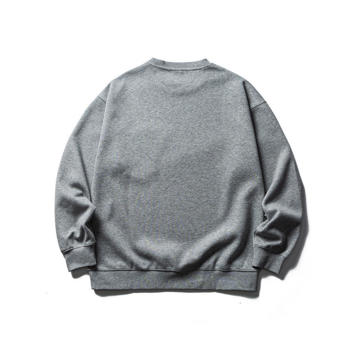 Unisex Oversize-Sweatshirt mit kontrastierender Brusttasche und D-Ring Drune