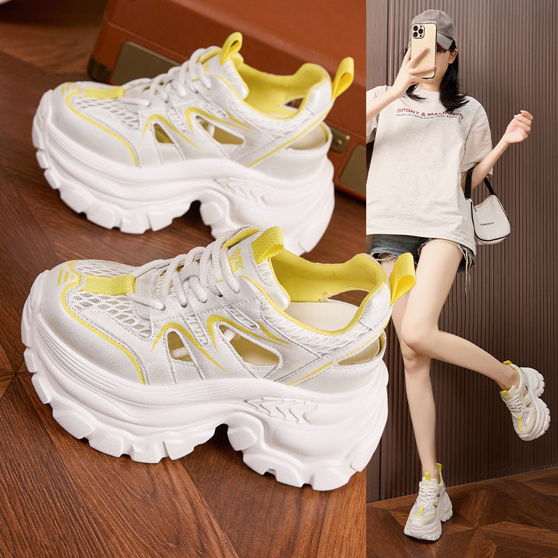 Damen Chunky Sneakers mit atmungsaktiver Netzstruktur und komfortabler Dämpfung Drune