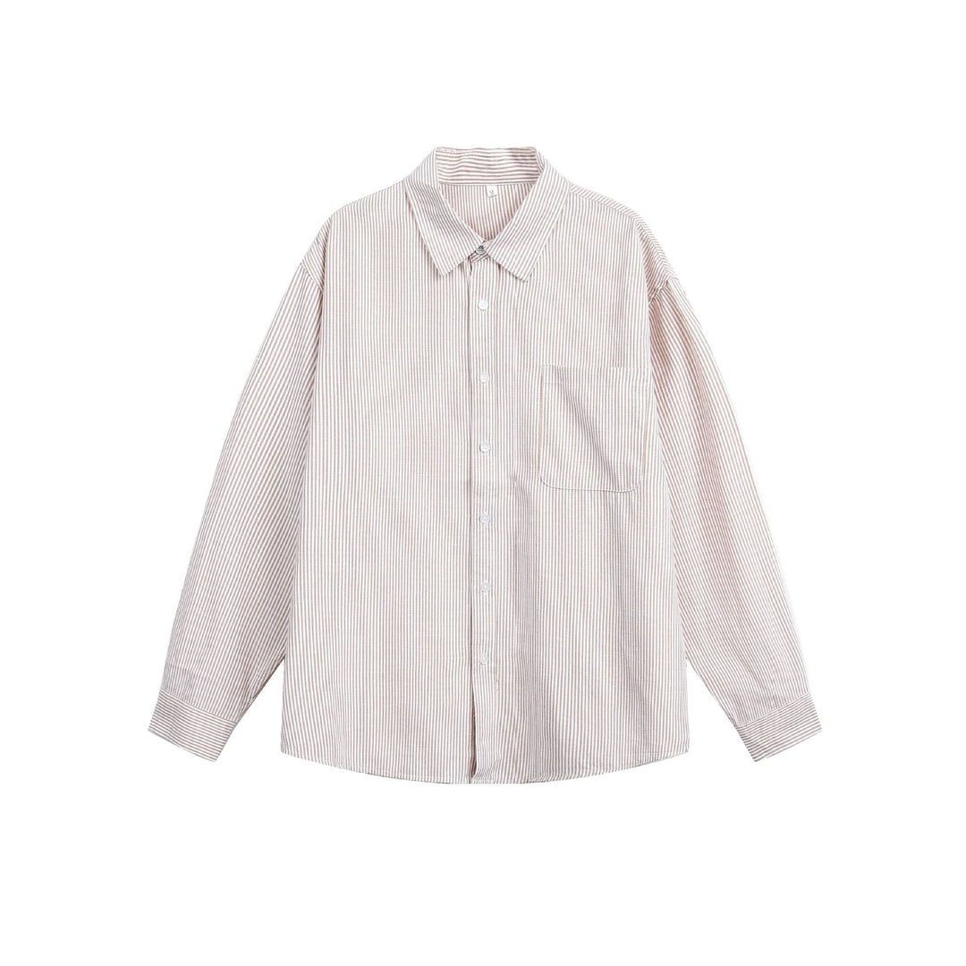 Unisex Leichtes Oversize-Hemd im Boxy-Relaxed‑Schnitt mit Kentkragen und Brusttasche Drune