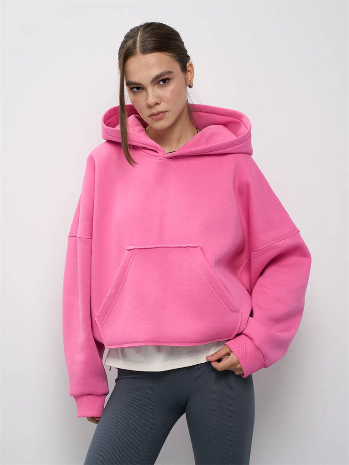 Damen oversized Kapuzenpullover Drune