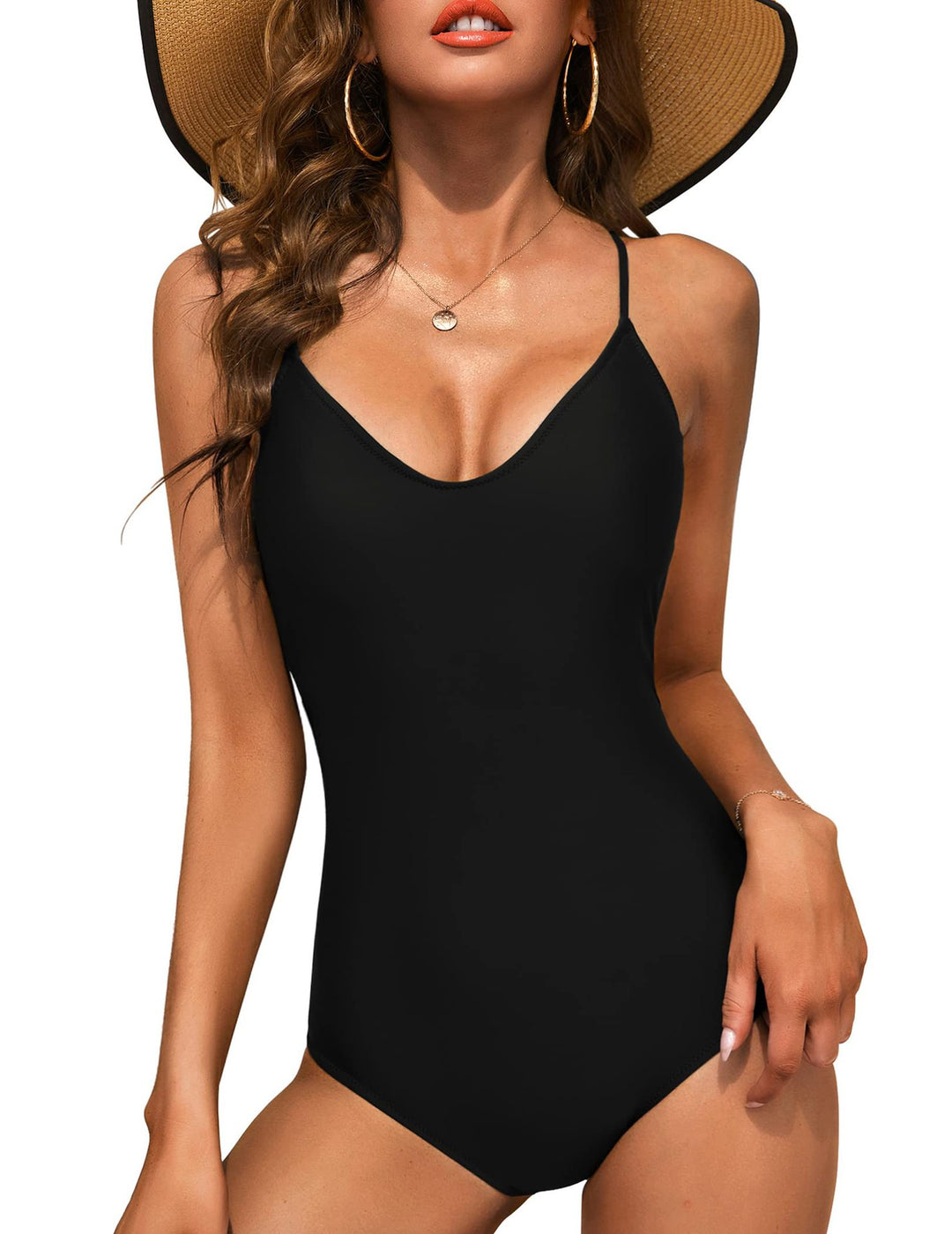 Damen Badeanzug mit elegantem V-Ausschnitt Drune