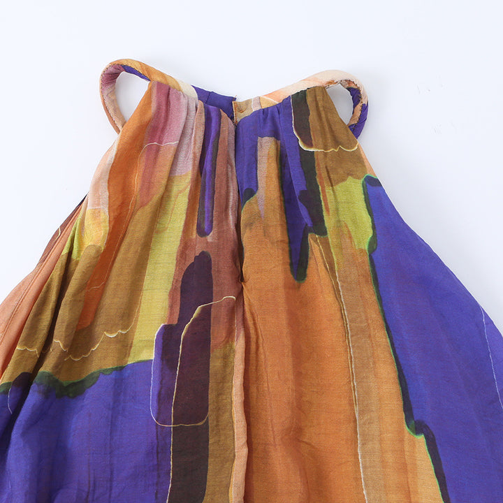 Damen Maxikleid mit modernem Farbverlauf Drune