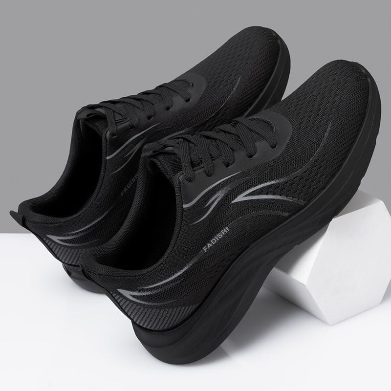 Herren Atmungsaktive Strick-Laufschuhe mit Komfortdämpfung und rutschfester Sohle Drune