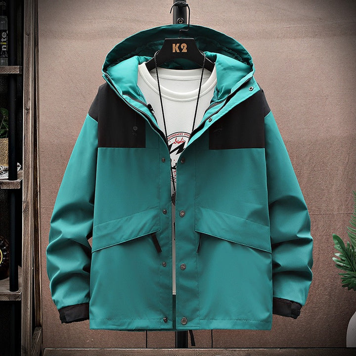 Herren Funktionsjacke mit verstellbarem Kapuzensystem Drune
