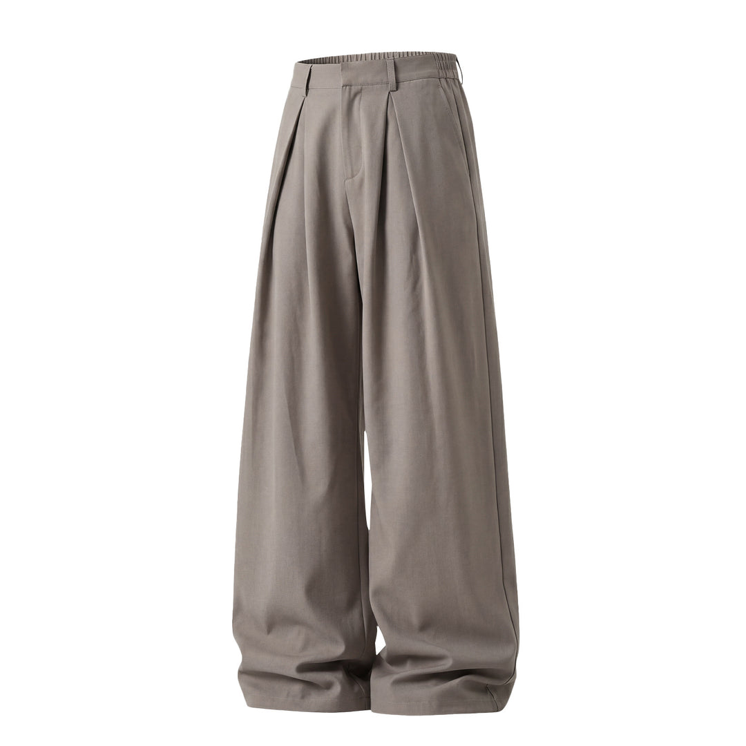 Damen Weite Palazzo-Hose mit Bundfalten und elastischem Rückenteil Drune