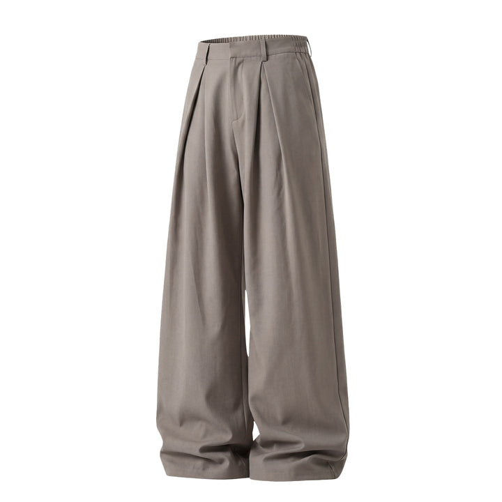 Damen Weite Palazzo-Hose mit Bundfalten und elastischem Rückenteil Drune