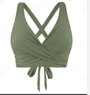 Damen komfortables Wickel-Bikinioberteil Drune