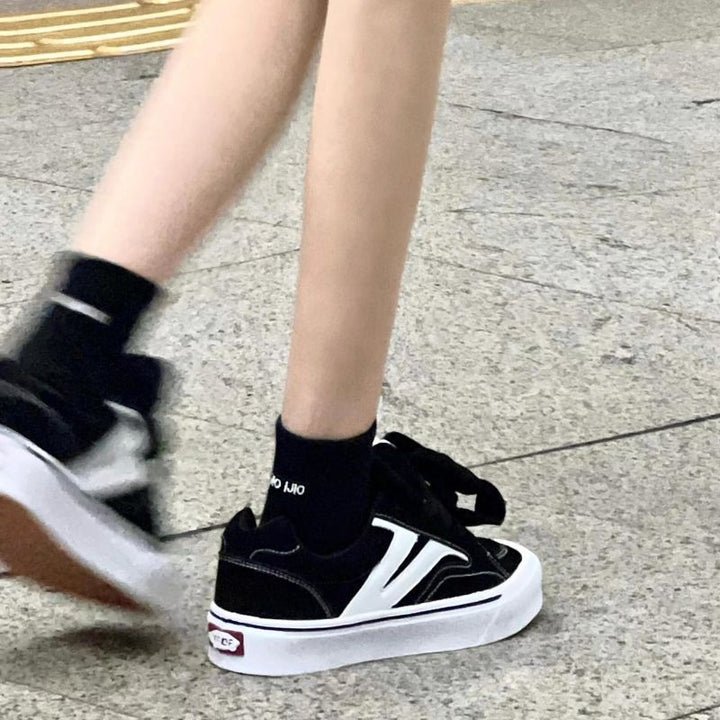 Damen modische Sneaker mit hoher Sohle Drune