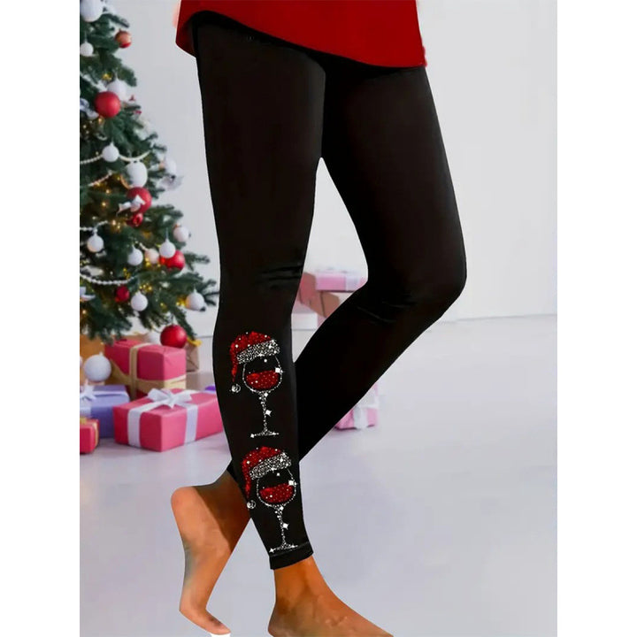 Damen Gemusterte Weihnachtsleggings Drune